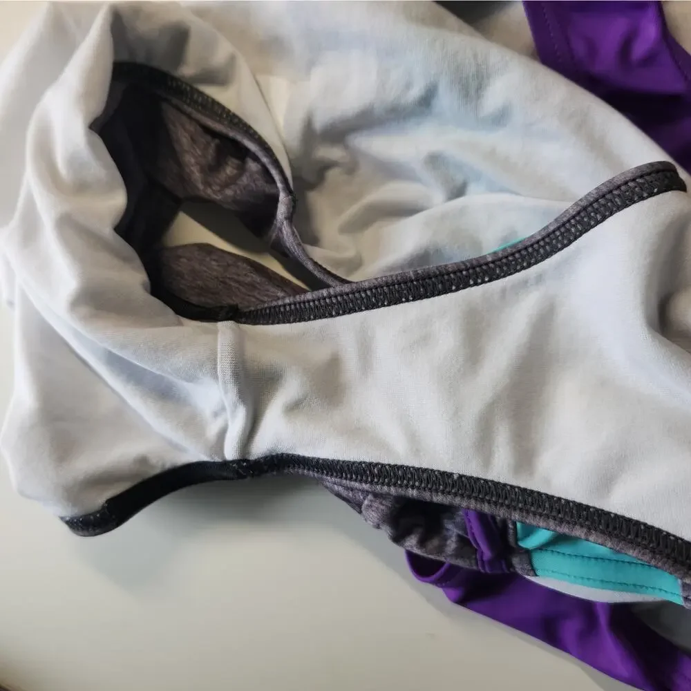 Speedo Girls One Piece Swimsuit Gray SZ16, Blue, Purple One Piece Bathing Suit